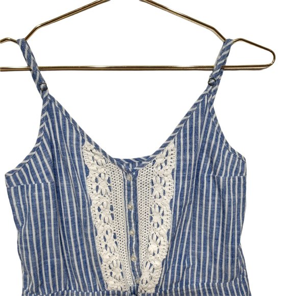 Abercrombie & Fitch Striped Lace Tank Top Size XS - Picture 3 of 15